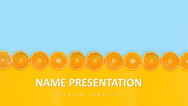 Citrus Fresh Keynote Template Presentation