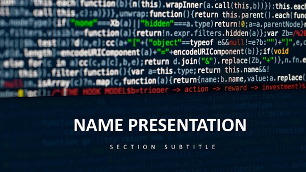 Digital Background Keynote Template for Presentation