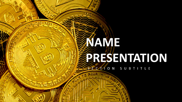 Download Digital Gold Bitcoin Keynote Template, Design