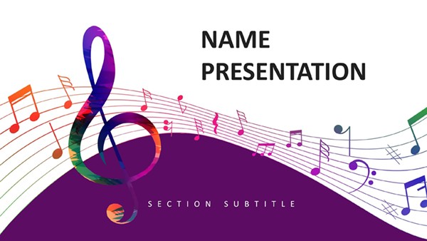 Download Musical Notes Keynote Template Presentation