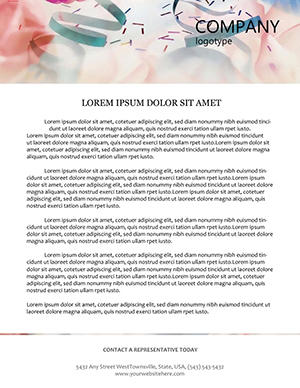 Birthday Decorations Letterhead Template
