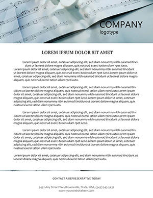 Professional Music Lesson Letterhead Template