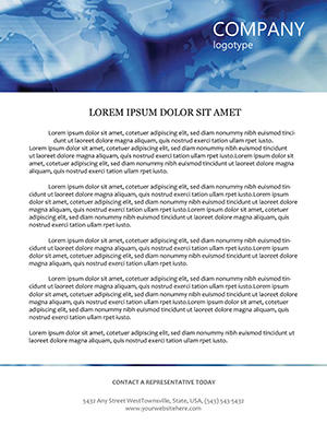 Projected Market Share Letterheads Template