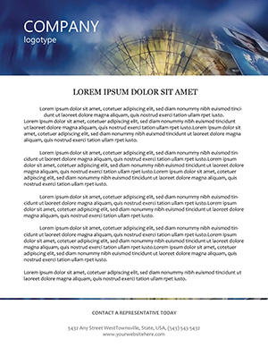 Business Editable Infographics Letterhead Template