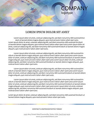 Money Europe Letterhead Template