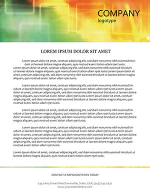 Nature-Inspired Color Combinations Template for Letterhead