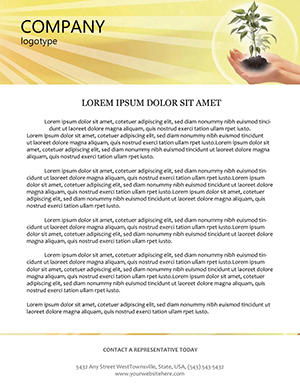 Rare Plants Letterhead Template
