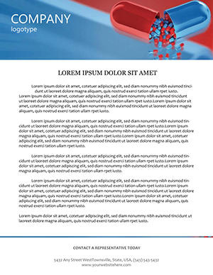 Pharmacy and Tablets Letterhead Template