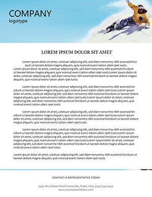 Guide to snowboarding Letterhead Template