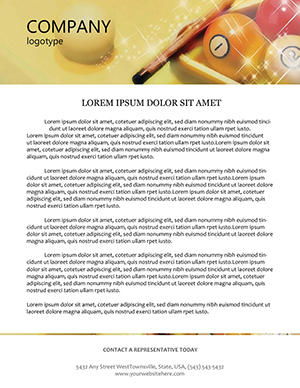 World Pool Billiard Letterhead Template