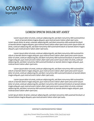 Electrician Distribution Letterhead Template