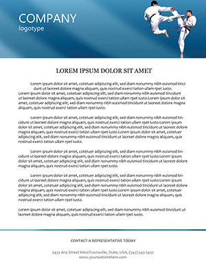 Taekwondo Training Letterhead Template