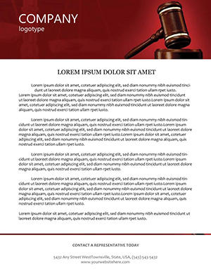 Law and Justice Letterhead Template