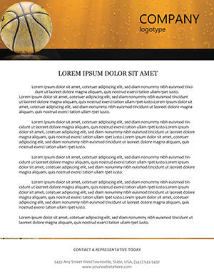 Sports ball Letterhead Template