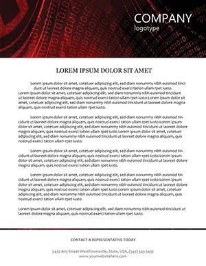 Traces of Light Letterhead Template