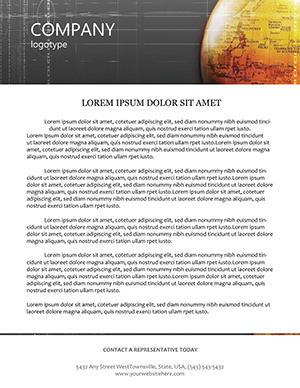 Earth geographical Globe Letterhead Template