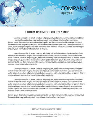 Virtual World Letterhead templates