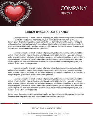 Gift of Love Letterhead Template - Download Background Designs