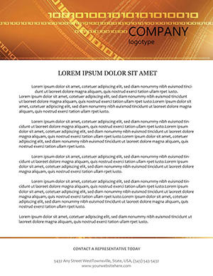 Digital Encoding Letterhead template