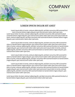 Pictures Flowers Letterhead Templates