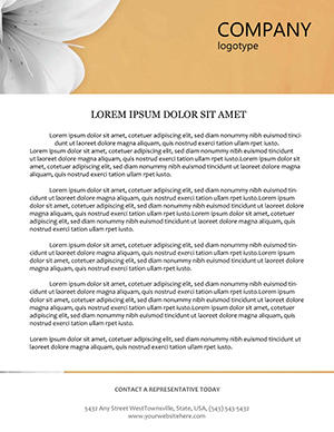 Lily Letterhead template