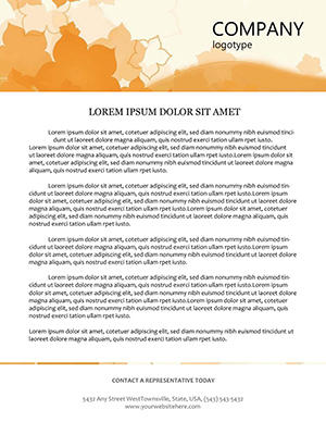 Card Flowers Letterhead template