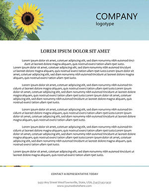 Green Environment Letterhead template
