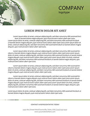 Bio Green Planet Letterhead template