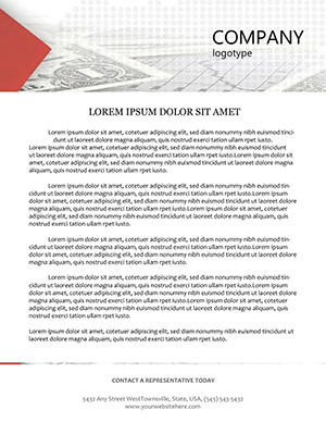Economic recession Letterhead template