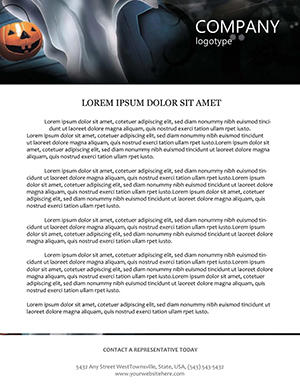 Ghost and moon Letterheads templates