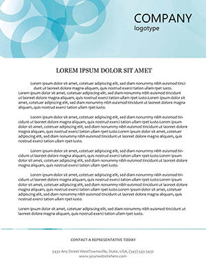Abstract Ring-shaped Chain Letterhead Template - Design