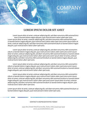 World Projection Letterhead Template | Customizable Design