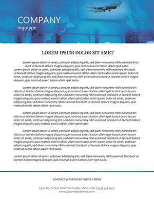 Airport and Passengers Letterhead templates