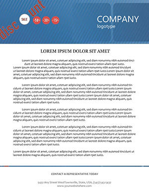 Discounts Letterhead template