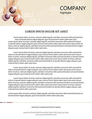 Christmas Discounts Letterhead template