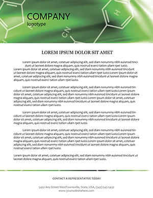 Molecular Structure Letterhead Template