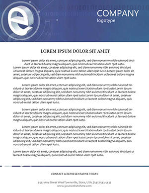 3D Internet Letterhead Template