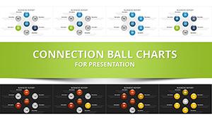 Connected Balls PowerPoint Charts | Download Presentation Template