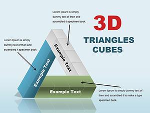 3D Triangles Cubes PowerPoint Charts Template