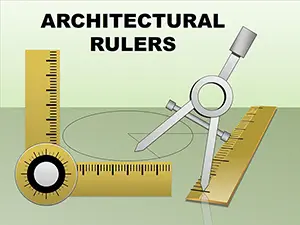Architectural Rulers PowerPoint Charts Template