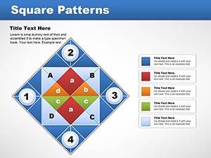 Matrix Square Patterns PowerPoint Charts Template