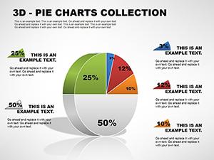 3D PIE Collection PowerPoint charts