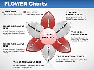Flower PowerPoint Charts Template - Download PPTX Presentation