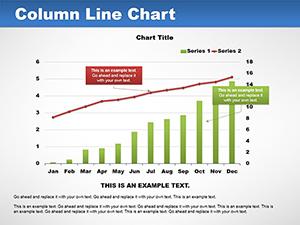 Column Line PowerPoint Charts - Presentation Templates