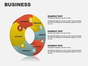 3D Business Puzzles PowerPoint charts