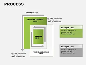 Process Square PowerPoint Charts Template - Presentation