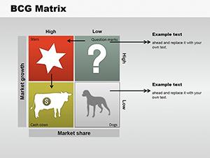 BCG Matrix PowerPoint charts