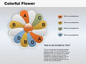 Analytic Flower PowerPoint Charts | Template Presentation