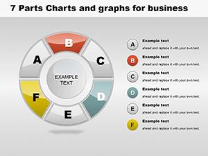 6 Parts Business PowerPoint Charts | Template Presentation