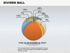 Divided Ball PowerPoint Charts